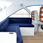 Hatteras GT45 Express Helm Deck Seating