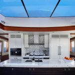 Hatteras M90 Panacera Galley With Sky Light