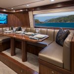 Viking Yachts 80 Enclosed Bridge Salon Dining