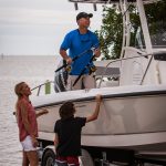 Boston Whaler 240 Dauntless hitched