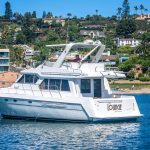 The Lounge is a Navigator 44 Pilothouse Yacht For Sale in San Diego-1