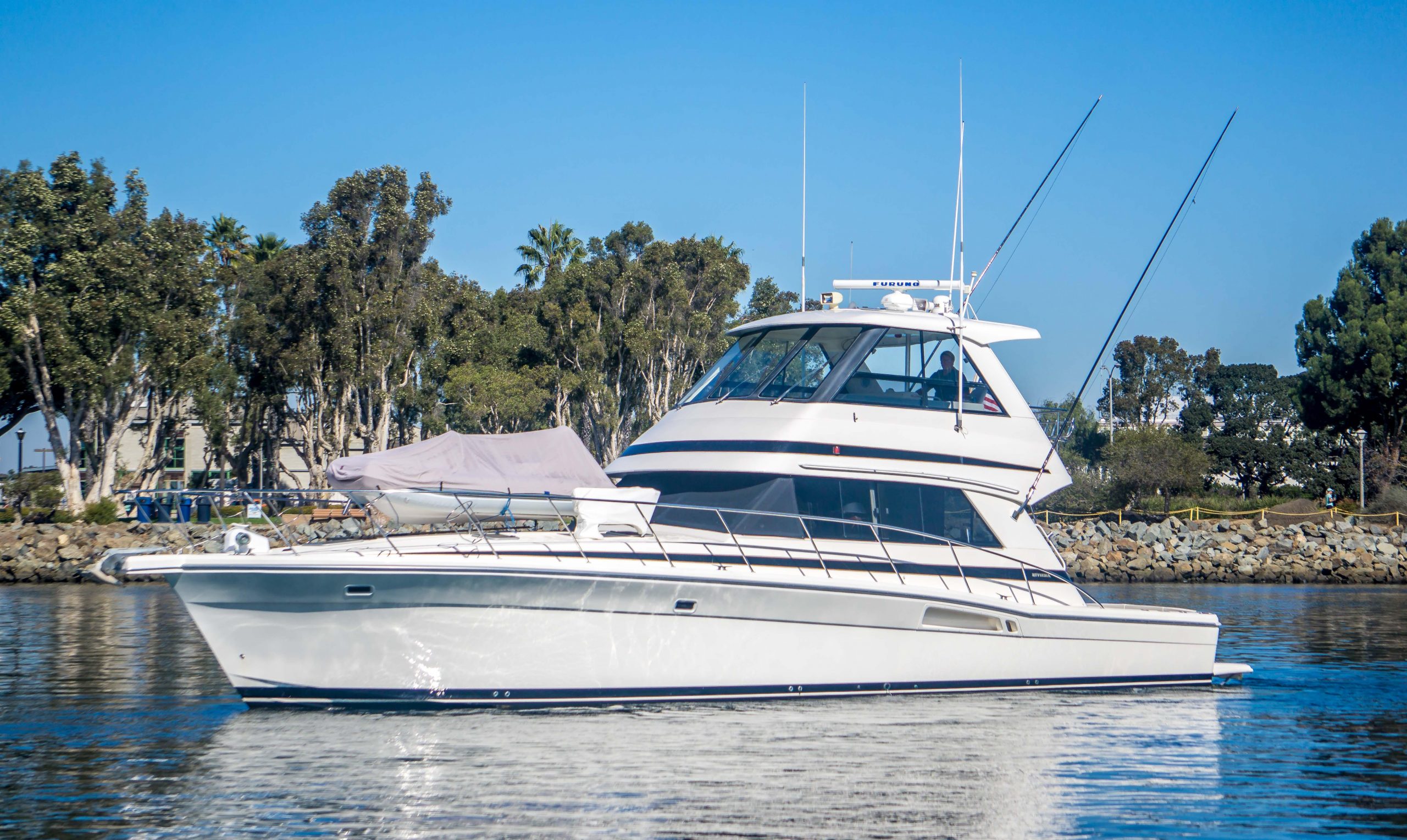 Dun Looking is a Riviera 48 Convertible Yacht For Sale in San Diego-0