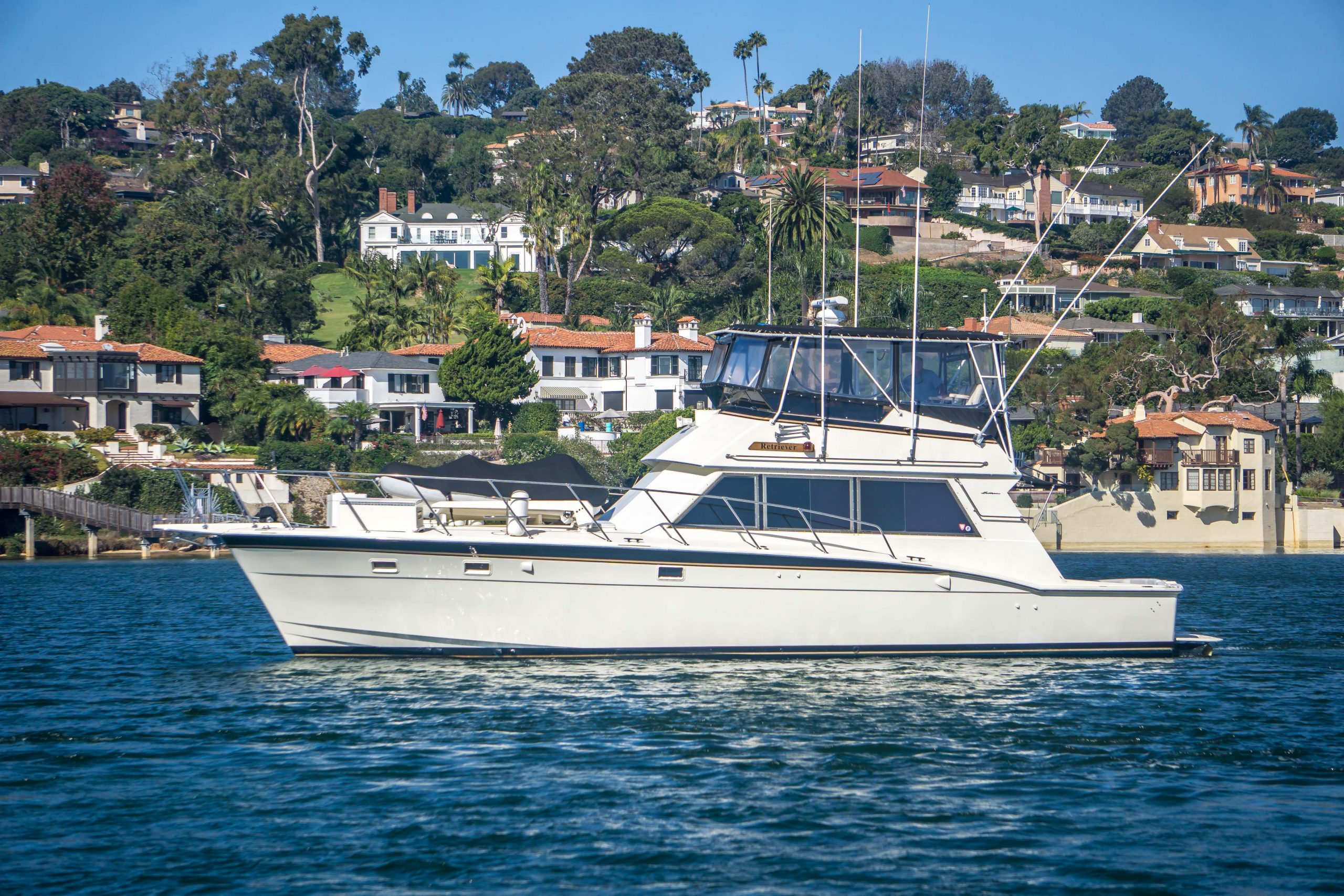 Retriever is a Hatteras 50 Convertible Yacht For Sale in San Diego-0