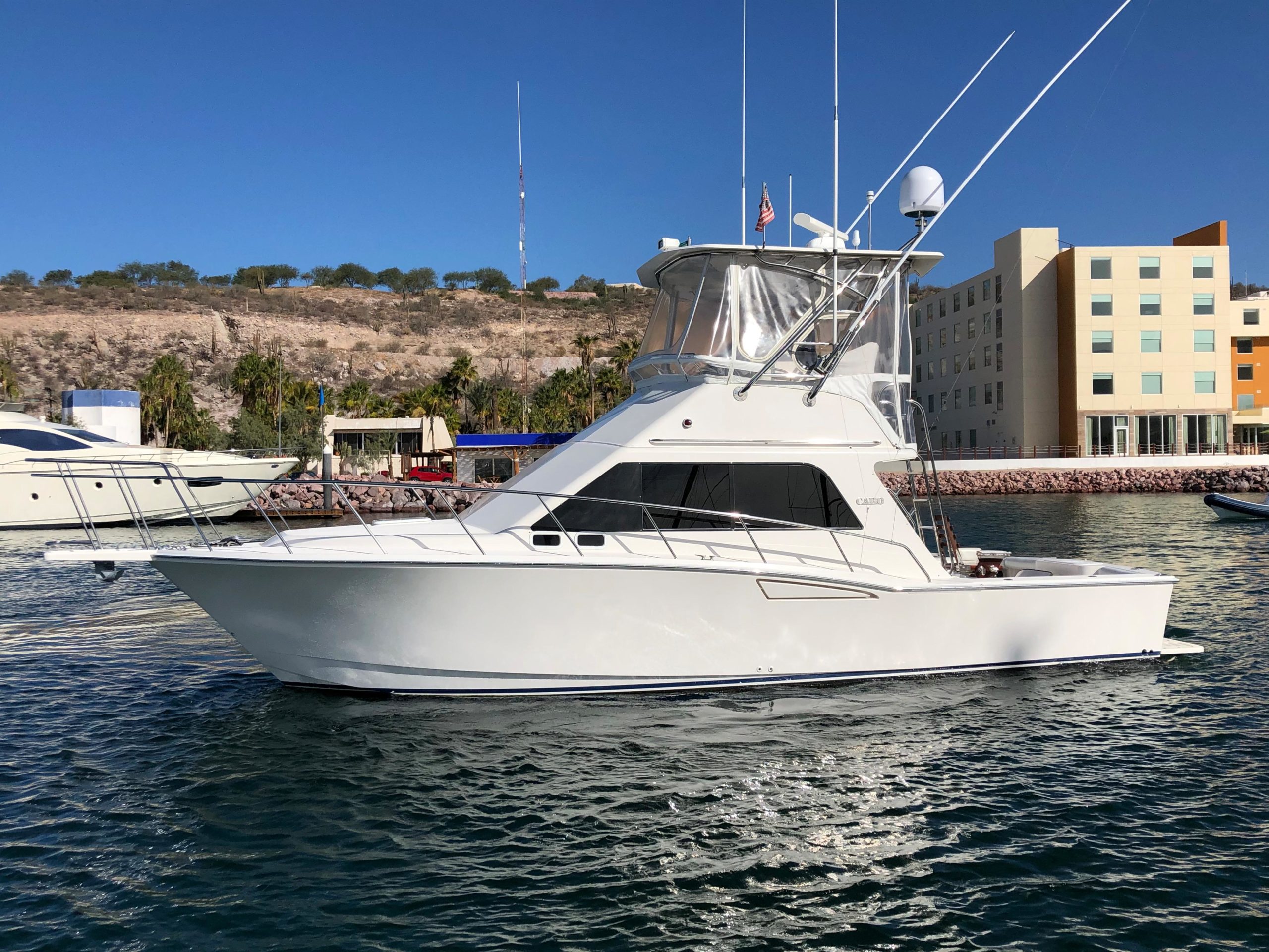 Escapada is a Cabo 35 CONVERTIBLE Yacht For Sale in San Diego-0