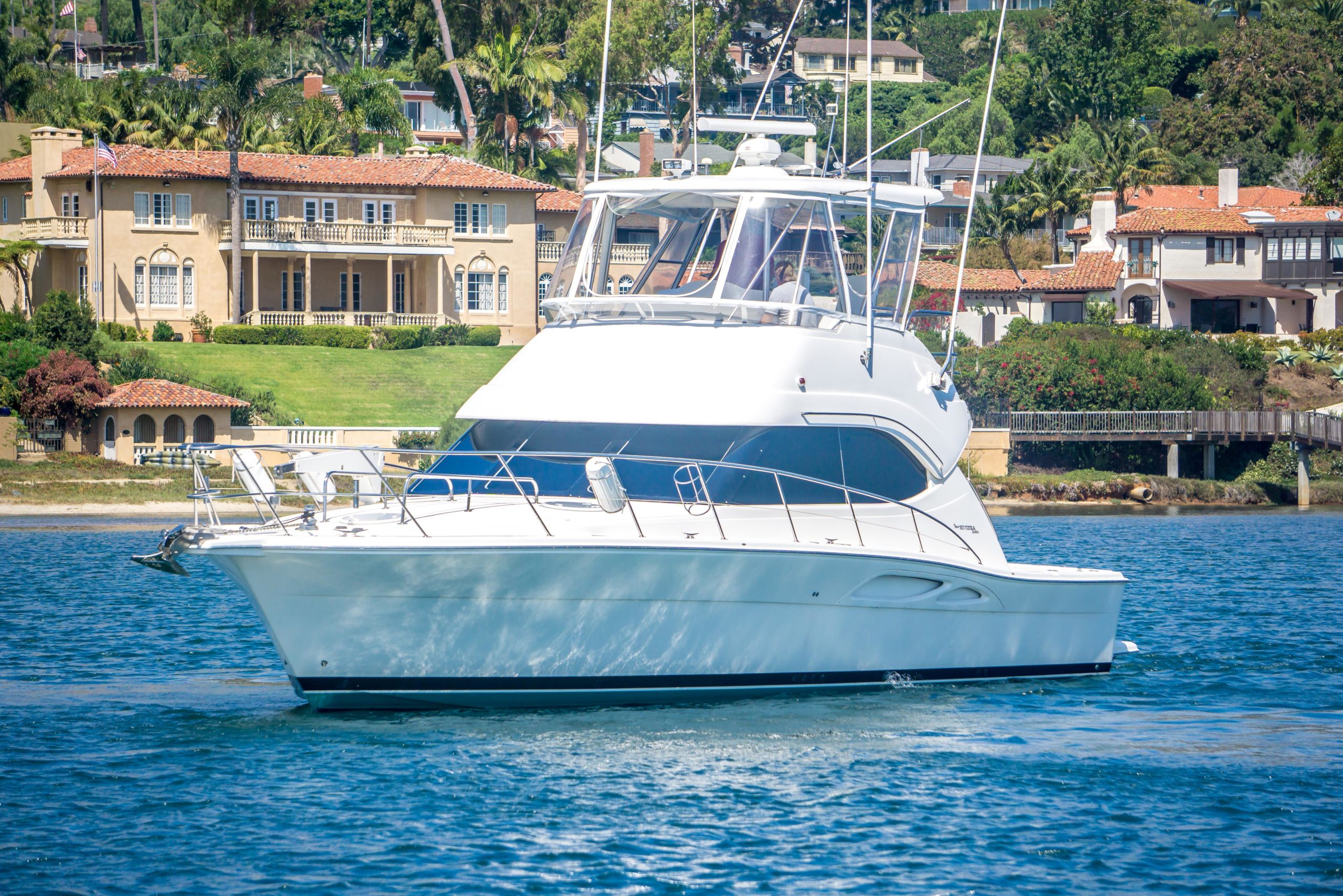 Crime Scene is a Riviera 40 Flybridge Yacht For Sale in San Diego-0