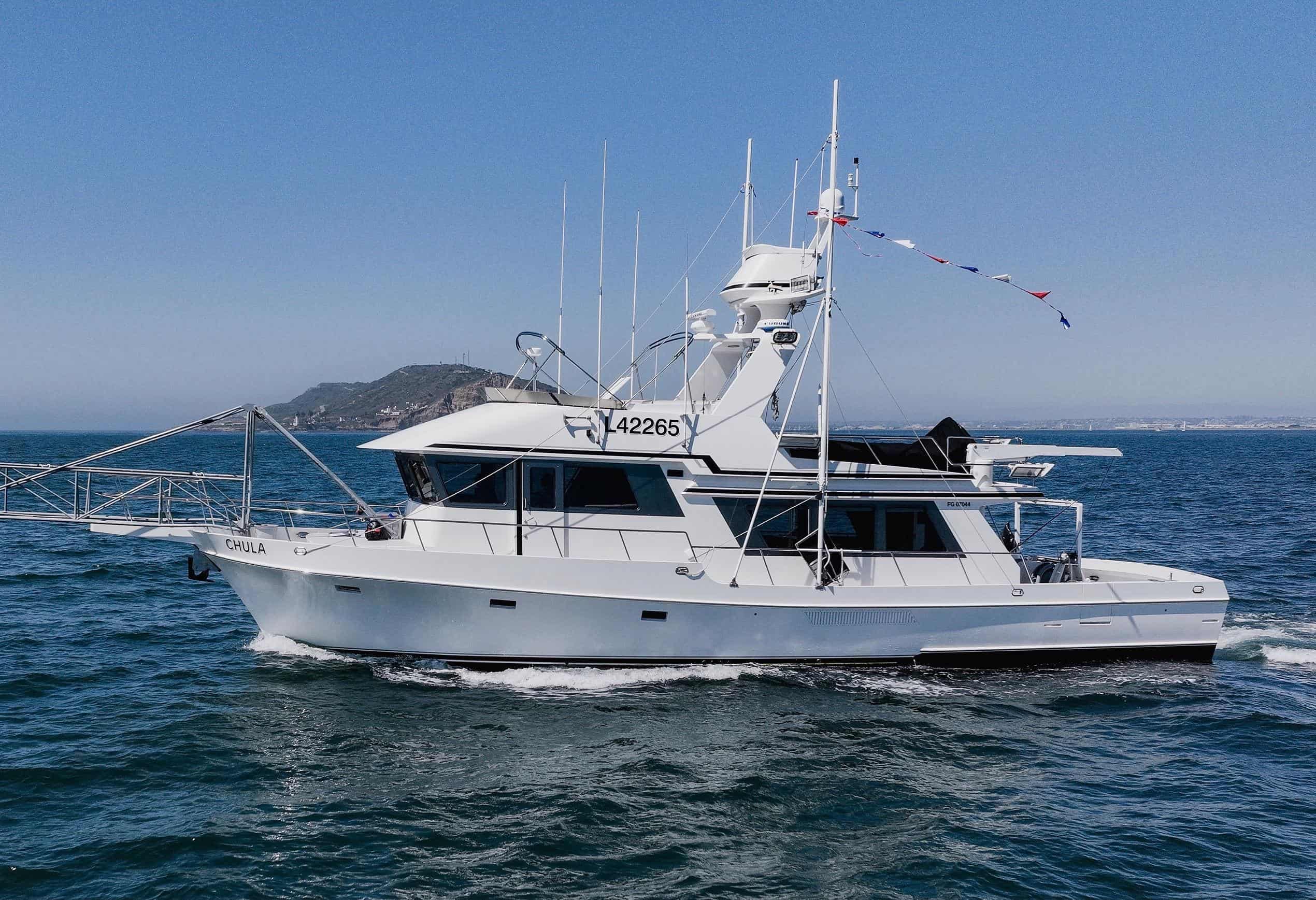 Chula is a Little Hoquiam 65 Long Range Pilothouse MY Yacht For Sale in San Diego-0